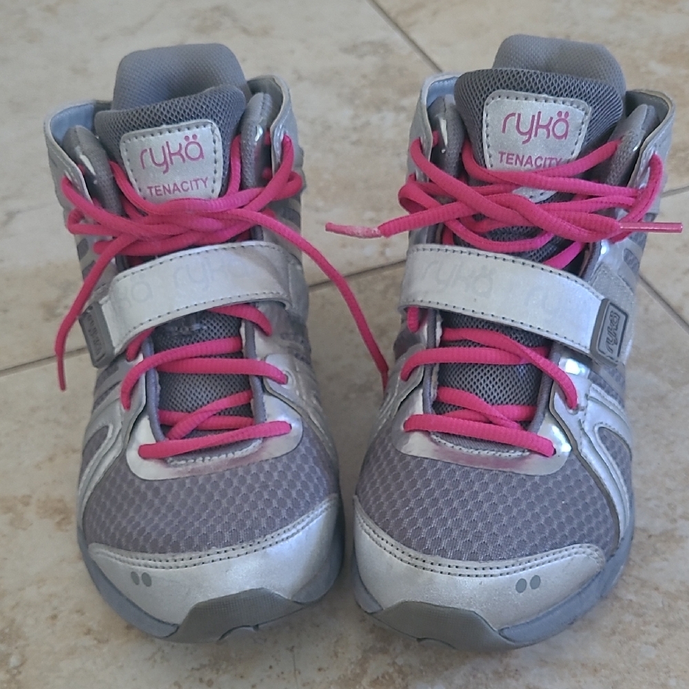 Ryka High Top Sneakers - Silver and Pink